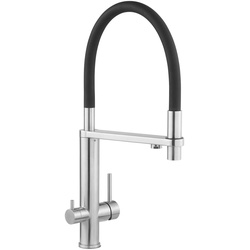 Deva Clarity Filtered Water Tap with Filter - Brushed Stainless Steel