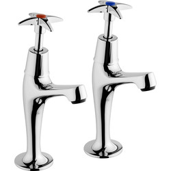 Ebb + Flo Cross Head Pillar Kitchen Taps
